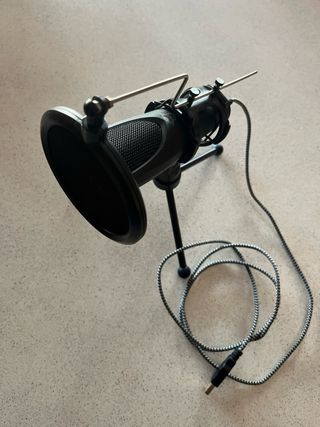Microfono USB con treppiede e filtro