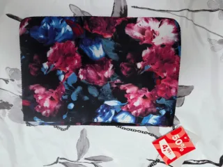 Bolso de hombro estampado floral