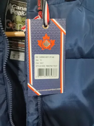 Canadian Peak Giubbino Bambino Blu 10 Anni