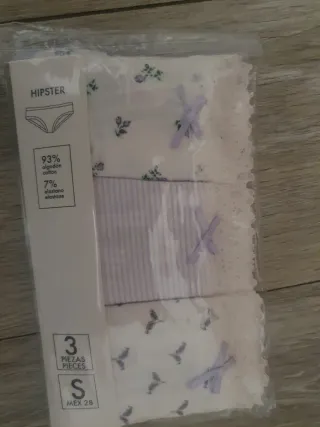 Pack 3 Bragas Hipster Talla S Sfera