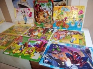 Lote 9 Puzzles Cuentos y Series Infantiles