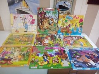 Lote 9 Puzzles Cuentos y Series Infantiles