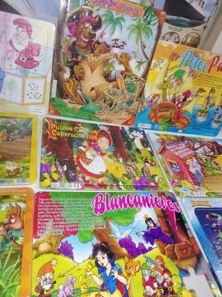 Lote 9 Puzzles Cuentos y Series Infantiles