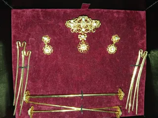 Aderezo Fallera Niña Dorado