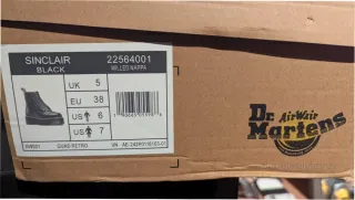 Botas Dr. Martens Talla 38 Cremallera