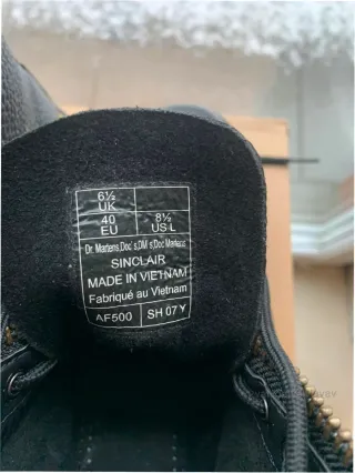 Botas Dr. Martens Talla 40 Negro