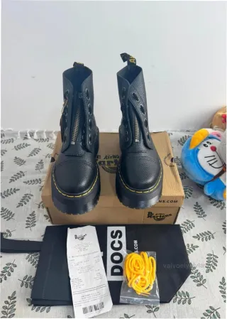 Botas Dr. Martens Talla 38 Cremallera Negra