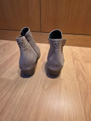 Botines beige/gris mujer talla 43