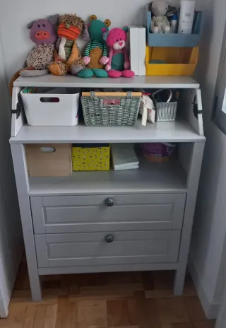 Cambiador bebé con cajones - Como nuevo