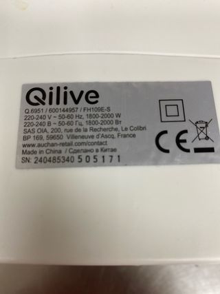 Calefactor Qilive Blanco