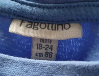 Pigiama bimbo mostro azzurro