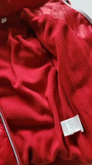 Giacca bambino rossa imbottita