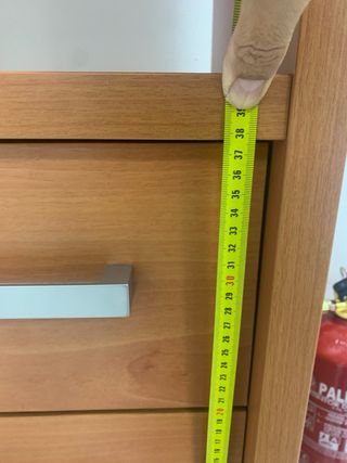 Estantería madera con cajones