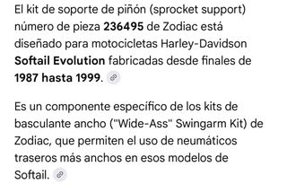 Rodamiento Zodiac Harley Davidson