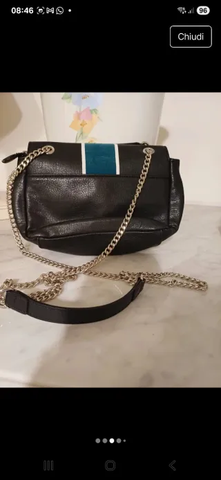 Borsa Roccobarocco donna nera multicolor