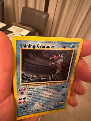 Shining Gyarados Holo Carta Pokémon