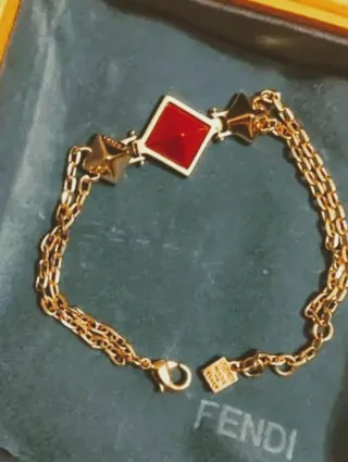 Bracciale Fendi Vintage Oro Rosso