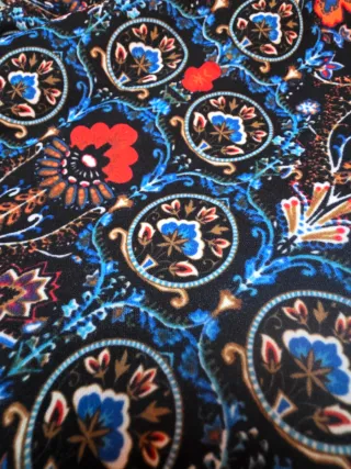 Vestido estampado mujer