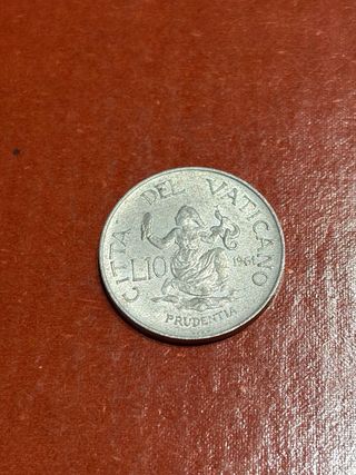 Moneta 10 Lire 1961 Città del Vaticano