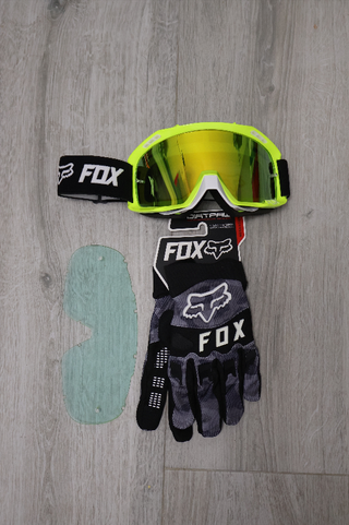 Pack FOX: Gafas + Guantes + Lente Extra 145