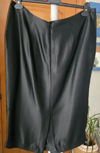 Falda Adolfo Domínguez Talla 46 Negra