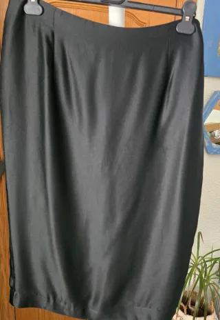 Falda Adolfo Domínguez Talla 46 Negra