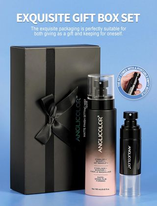 ANGLICOLOR Spray Fijador Maquillaje Negro/Rosa