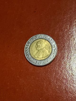 Moneta 500 Lire 1990 Città del Vaticano