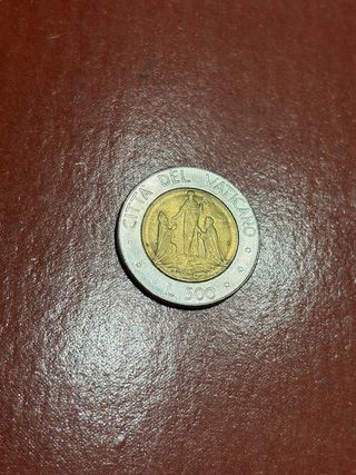 Moneta 500 Lire 1990 Città del Vaticano