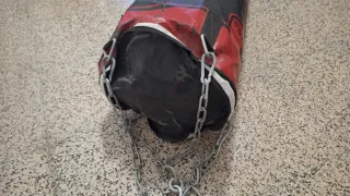 Soporte para saco de boxeo y saco