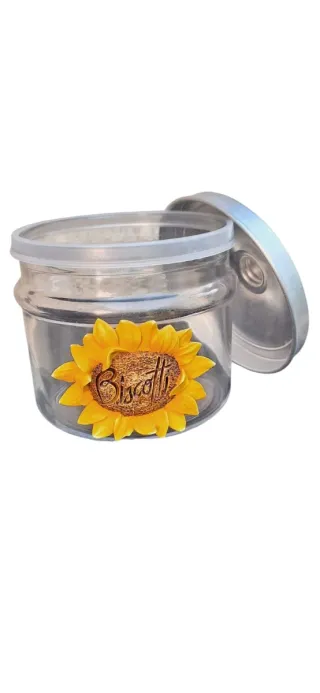 Porta biscotti con girasole