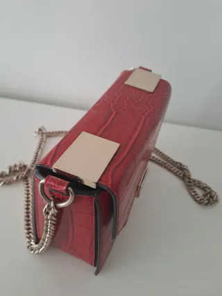 Bolso bandolera rojo Zara