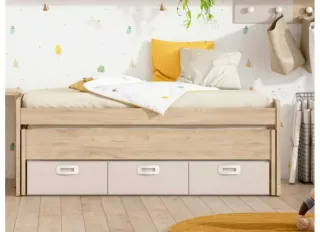 Cama nido con 3 cajones + cama extra que se desliz