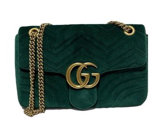 Bolso Gucci Marmont Verde Terciopelo