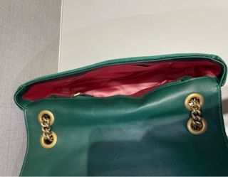 Bolso Gucci Marmont Verde Terciopelo