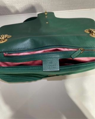 Bolso Gucci Marmont Verde Terciopelo