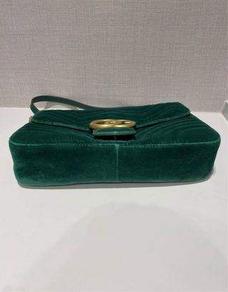 Bolso Gucci Marmont Verde Terciopelo