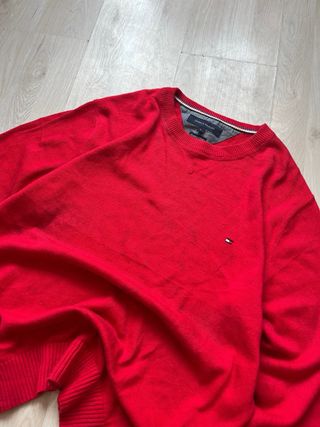 Jersey Tommy Hilfiger Rojo Vintage 90s