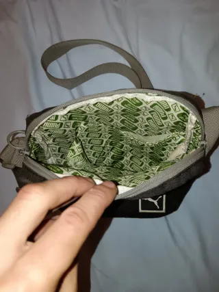 Riñonera Puma básica retro gris