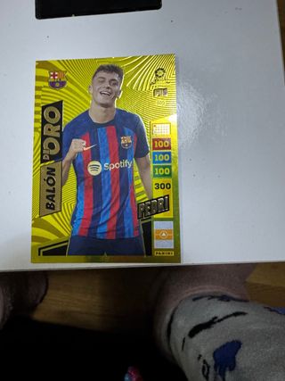 Cromo Pedri Balón de Oro Panini 2023