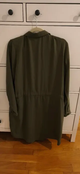 Vestido camisero verde