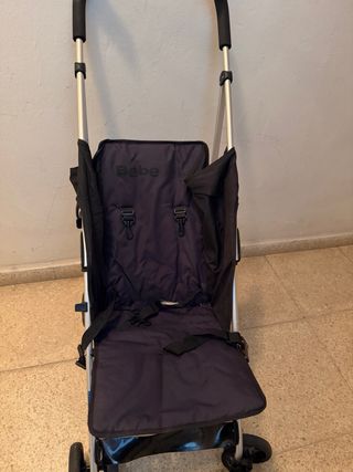 Carrito Bebé con funda Mariquita Negro/Rojo