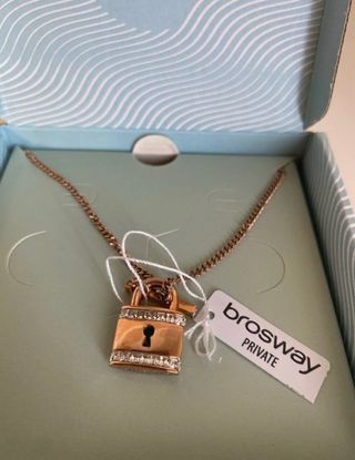 Collana Brosway Private nuova - ciondolo lucchetto
