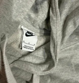 Felpa Nike Grigia con Logo Bianco