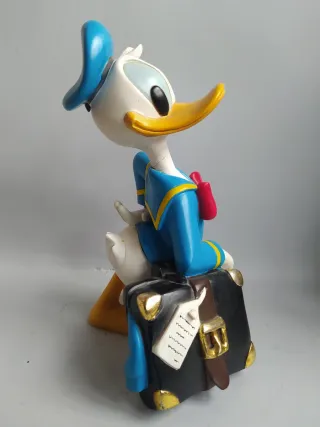 Disney - Estatua Pato Donald Resina Vintage 25cm