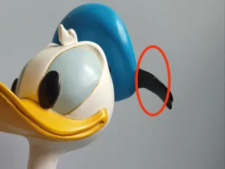 Disney - Estatua Pato Donald Resina Vintage 25cm