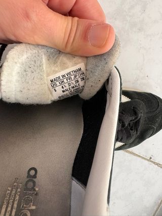 Zapatillas Adidas Talla 38 Negras Blancas