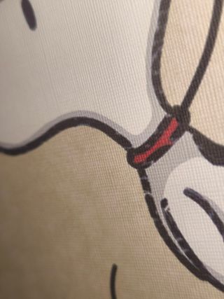 Quadro Snoopy Love con francobolli veri