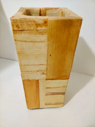 Jarrón Hoja Banano Cuadrado