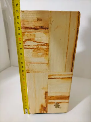 Jarrón Hoja Banano Cuadrado